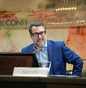 Itālijas transporta un infrastruktūras ministrs Mateo Salvīni. 
