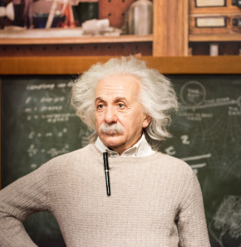 Alberta Einšteina vaska figūra.