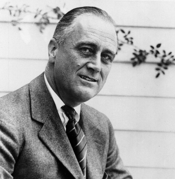 Franklins D. Rūzvelts, tikko kļuvis par Demokrātu partijas gubernatora kandidātu Ņujorkas štatā, 1928. gada 4. oktobrī.