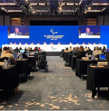 Starptautiskās Paralimpiskās komitejas (IPC) ģenerālā asambleja Seulā, kurā zaļā gaisma tika iedegta agresorvalstu pārstāvjiem. IPC ir pirmā lielā sporta organizācija, kas atļāvusi Krievijas un Baltkrievijas pārstāvjiem starptautiskajās sacensībās atgriezties zem sava karoga un simboliem.