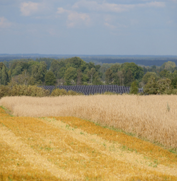 Klimata politika ir cieši saistīta arī ar energorisinājumiem. Daudzi saimnieki uzstāda saules paneļus, kā redzams attēlā, kā arī būvē biogāzes ražotnes un elektrokoģenerācijas radīto siltumenerģiju izmanto gan graudu kaltēšanai, gan siltumnīcu un citu saimniecības objektu apkurei un iekārtu darbināšanai.