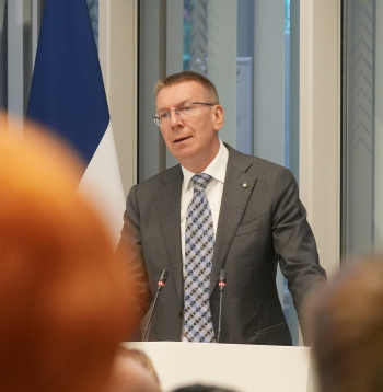 Valsts prezidents Edgars Rinkēvičs.