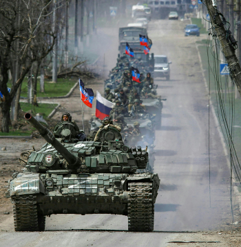 Krievijas armija, tanki. Krievijas karavīri.