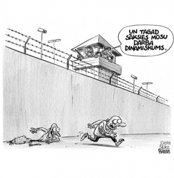 Zīmē Gatis Šļūka. Dinamisks darbs drošākai rītdienai! Zīmē Gatis Šļūka. Dinamisks darbs drošākai rītdienai!