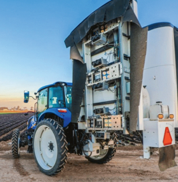 "Verdant Robotics" augstas precizitātes smidzinātājs. 