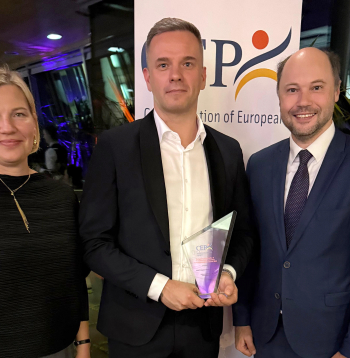 Attēlā: VPD vadītāja vietniece Ilona Linde, VPD Sabiedrisko attiecību vadītājs Imants Mozers un VPD vadītājs Imants Jurevičius.