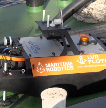 Latvijā ražotie dronie un robotkuģi atvieglo ostu darbību.