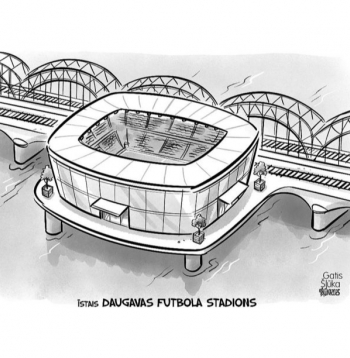 Zīmē Gatis Šļūka. Īstais Daugavas futbola stadions