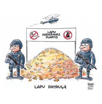 Zīmē Gatis Šļūka. Lapu patruļa