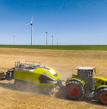 'Claas' jaunā 70 tonnu rituļprese.