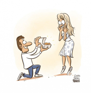 Zīmē Gatis Šļūka. Olas zelta vērtē!