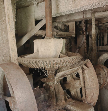 Dadzīšu (Rusuļu) ūdensdzirnavu iekārta saglabājusies no 20. gs. pirmajām desmitgadēm.