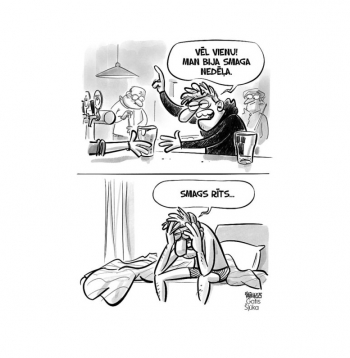 Zīmē Gatis Šļūka. Smags rīts...