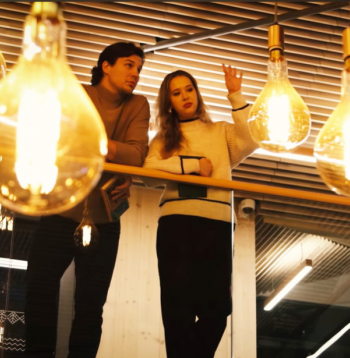 Raimonds Celms un Brigita Reisone.