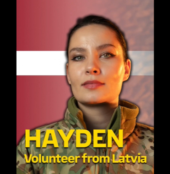 Ekrānuzņēmums no Ukrainas Ārzemju rekrutēšanas centra "X" profila.