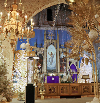 Gaismas dārzs Ropažu baznīcā.