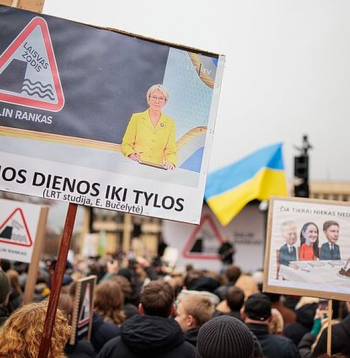 Protests Viļņā. Protests Viļņā.
