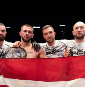 Aleksandrs Čižovs pēc cīņas ar komandu.