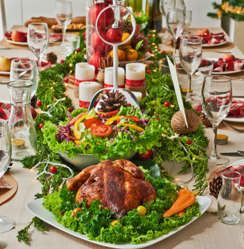 Plānojot svētku vakariņas, der atcerēties savu mielasta šķīvi aizpildīt ar gana daudz dārzeņiem un ar tiem arī sākt maltīti.
