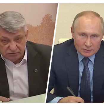 Aleksandrs Sokurovs un Vladimirs Putins.