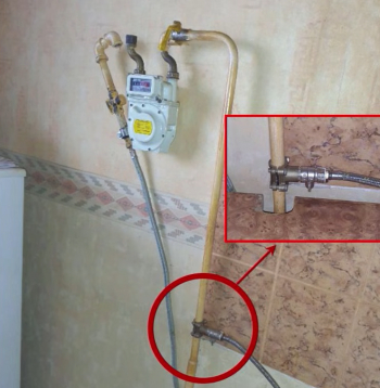 Nelegālais pieslēgums.