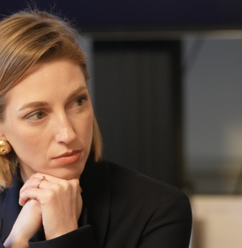 Kultūras ministre Agnese Lāce piedalās preses konferencē, kurā paziņo "Lielās mūzikas balvas" nominantus..
