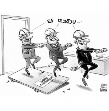 Zīmē Gatis Šļūka. Es izjāju... 