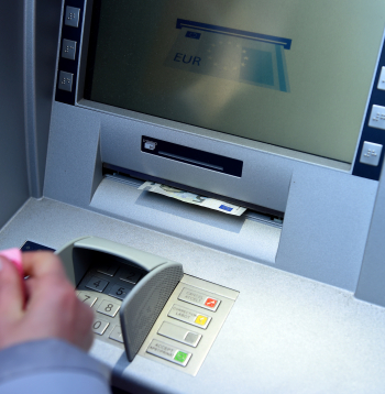 Bankomāts. Ilustratīvs attēls.