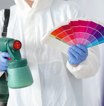 Krāsu pulverizators.