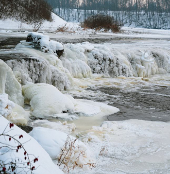 Ledū kaltā Ventas rumba Kuldīgā.