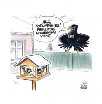 Zīmē Gatis Šļūka. Ahā, korumpantes! Zīmē Gatis Šļūka. Ahā, korumpantes!