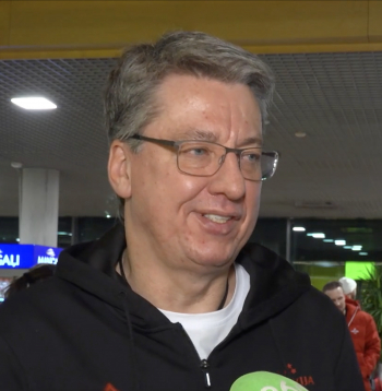 Harijs Vītoliņš, Latvijas hokeja izlases galvenais treneris.