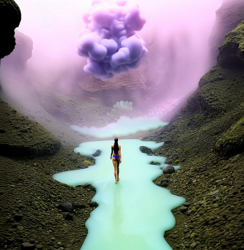 Ginta Gabrāna "Algoritmu kopienas" var uzskatīt par mēģinājumu radīt "laikabiedra portretu", kur spoguļojas tehnoloģiju ietekme uz kultūru.