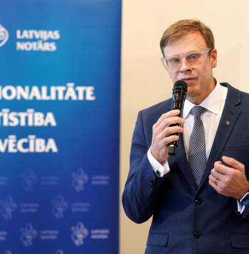 Latvijas Zvērinātu notāru padomes (LZNP) priekšsēdētājs Aigars Kaupe.