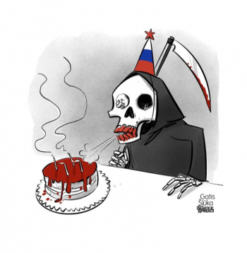 Zīmē Gatis Šļūka. Asiņainā gadskārta