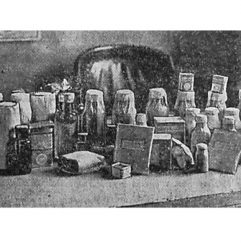 Policijas operācijā 1934. gadā Rīgā konfiscētās narkotikas. Policijas operācijā 1934. gadā Rīgā konfiscētās narkotikas.