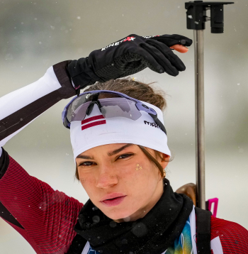 Latvijas biatloniste Estere Volfa.