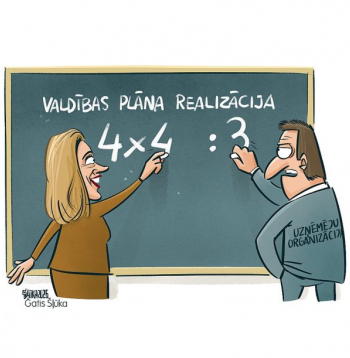 Zīmē Gatis Šļūka. Valdības plāna realizācija