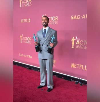 Aktieris Maikls B. Džordans. Aktieris Maikls B. Džordans.