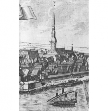 Sv. Pētera baznīca Rīgā 1720. gadā. Sv. Pētera baznīca Rīgā 1720. gadā.