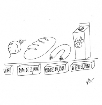 Zīmē Romans Vitkovskis. Cenas aug kā sēnes pēc lietus!