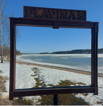 Skats uz Daugavu Pļaviņās šā gada marta sākumā.