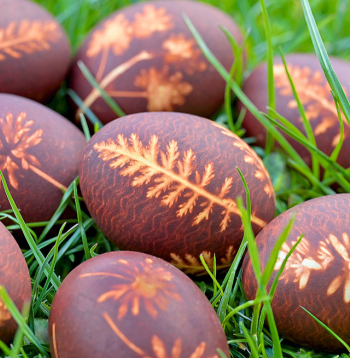 Krāsotas olas. Krāsotas olas.