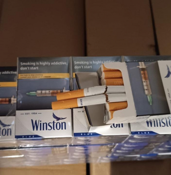 Valsts policija Latgalē izņem nelikumīgas cigaretes.