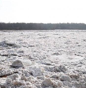 Daugavā ledus sakustējies.