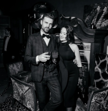 Aivis Ceriņš ar savu partneri.