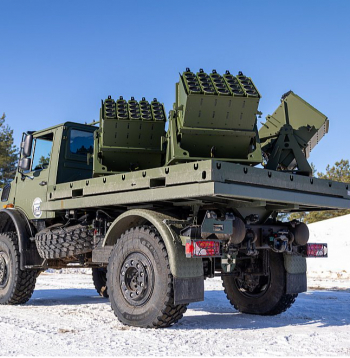 Februārī Nacionālie bruņotie spēki poligona apstākļos izmēģināja distances prettanku mīnēšanas sistēmu "Skorpion 2".