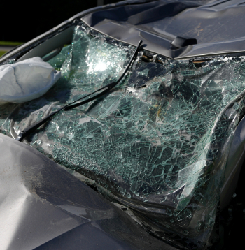 Avārijā cietis auto. Ilustratīvs attēls.