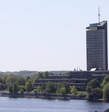 Latvijas Televīzijas ēka Zaķusalā.