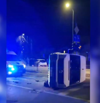 Avārijas vieta Valmierā, Viesturu apkaimē.